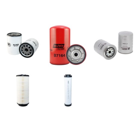Filter Kit for JCB JS130W (DOUBLE OIL FILTER) Air, Oil, Fuel Only