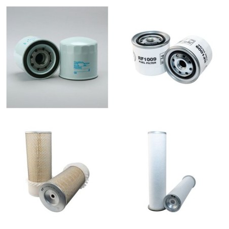 Filter Kit for JCB JS150LC Air Oil Fuel Filters with Isuzu 4BDIPTA15 Engine Serial No 701002-701362