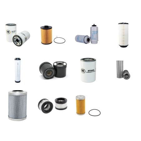 JCB JS 160 W Filter Service Kit w/Isuzu 4Jjaxa1 Eng. 2010