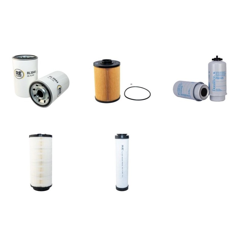 Filter Kit for JCB JS160W Air Oil Fuel Filters with Isuzu 4JJAXA1 Engine Year 2010