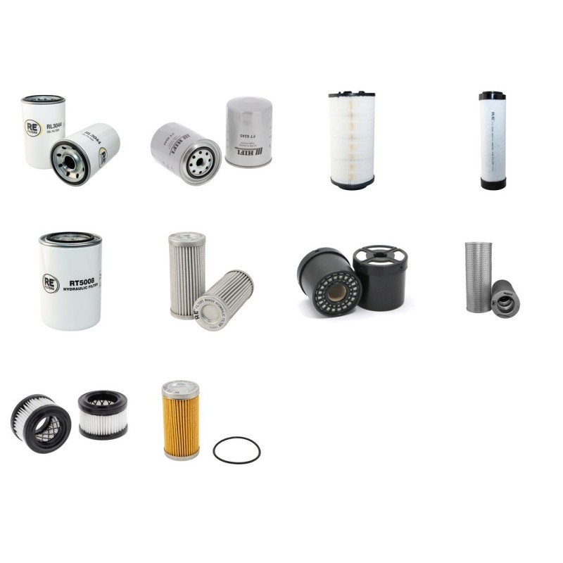 Filter Kit for JCB JS175W with Isuzu Engine 2005-