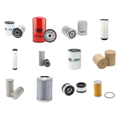Filter Kit for JCB JS180W with Isuzu 4Bg1T Engine CAPS II