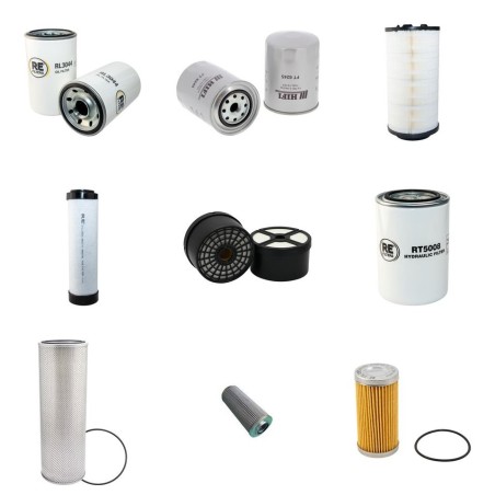 JCB JS 210 LC Filter Service Kit w/ISUZU  Eng.   YR  2005-