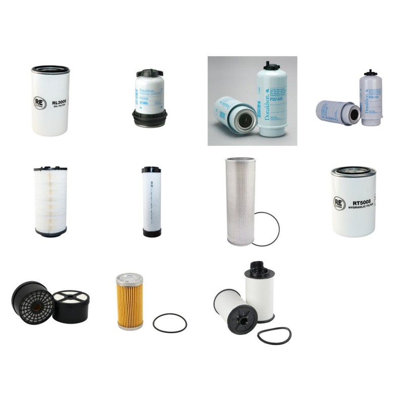 JCB JS 210 LC TIV Filter Service Kit w/Jcb 448Ta4I Eng. 2013-