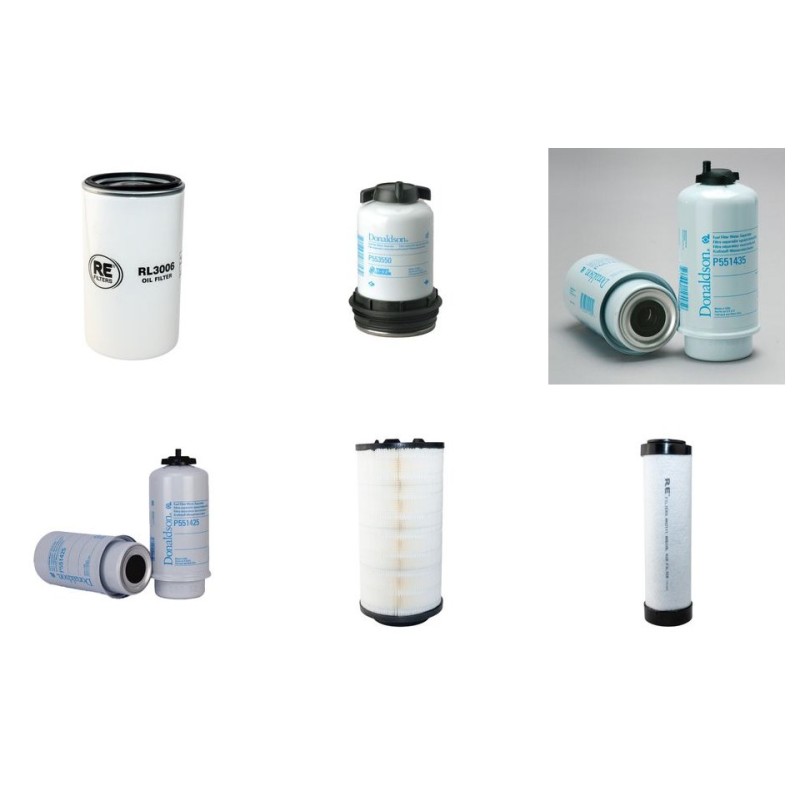 Filter Kit for JCB JS210LCTIV Air Oil Fuel Filters with JCB 448TA4i Engine Year 2013-