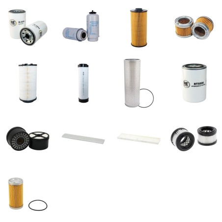 Filter Kit for JCB JS235/HD with Isuzu Engine