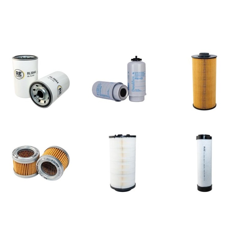 Filter Kit for JCB JS235(HD) Air Oil Fuel Filters with Isuzu Engine