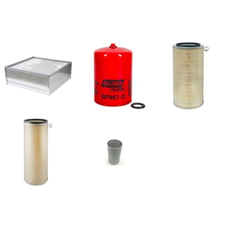 JCB JS 450 LC Filter Service Kit w/ISUZU 6RBITPE01 Eng. SN  714002-