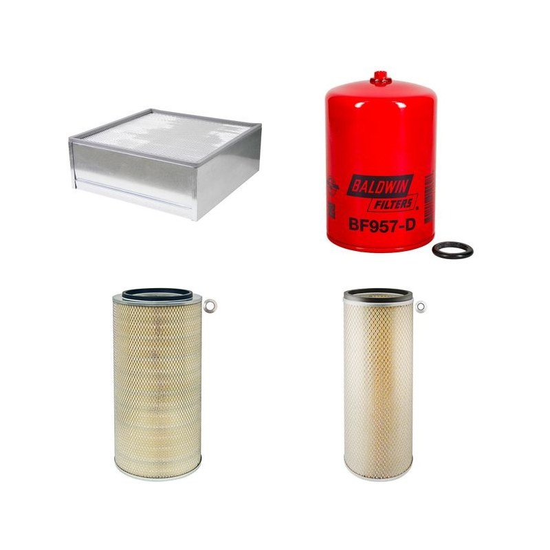 Filter Kit for JCB JS450LC with Isuzu 6RBITPE01 Engine Serial No 714002-