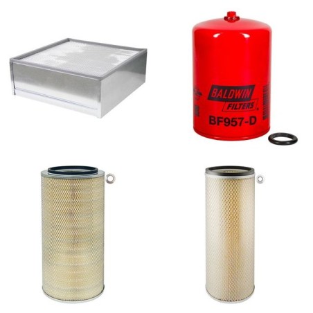 Filter Kit for JCB JS450LC with Isuzu 6RBITPE01 Engine Serial No 714002-