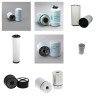 Filter Kit for JCB JS460LC/AMS with Isuzu A-6SDITC Engine Year 2002- 305 CH