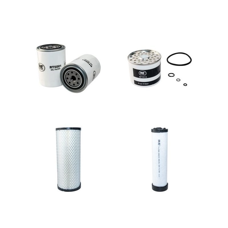 JCB TLT 30 D Filter Service Kit Air Oil Fuel Filters w/Perkins HP48/2600 Eng.