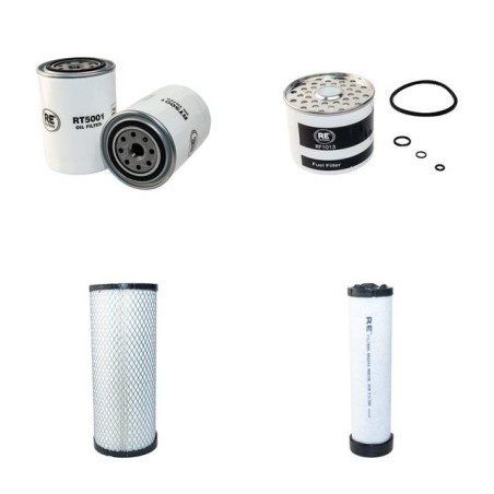 JCB TLT 30 D Filter Service Kit Air Oil Fuel Filters w/Perkins HP48/2600 Eng.