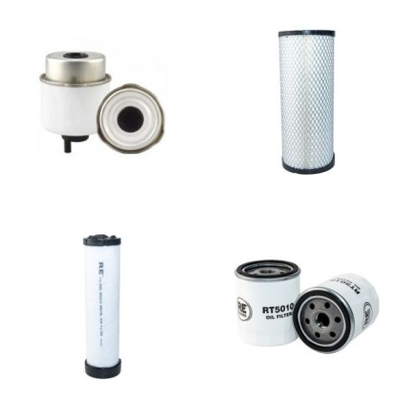 JCB TLT 35D Forklift Filter Service Kit w/ Perkins Engine