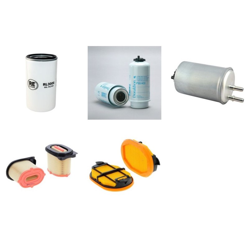 Filter Kit for JCB TM310S Air Oil Fuel Filters with JCB TCAE97 Engine Serial No OLD MONTAGE Year 2009-
