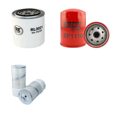 JENSEN A 540 TX Filter Service Kit w/Kubota D1703M Eng. Air, Oil, Fuel Filters