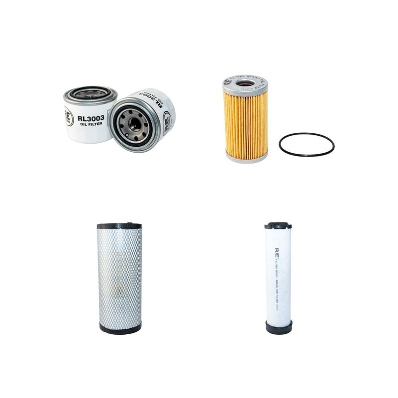 JOHN DEERE 1600 TURBO Filter Service Kit Air Oil Fuel Filters w/JOHN DEERE 3YDLX2 Eng.   YR  2006-