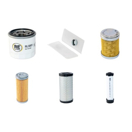 Filter Kit for John Deere 2500E HYBRID DIESEL with Yanmar 3TNV70-D Engine Year 2010-