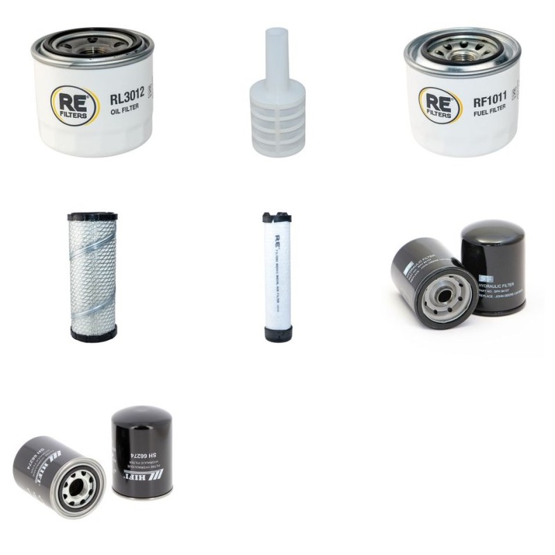 Filter Kit for John Deere 3032E with Yanmar 4TNV Engine