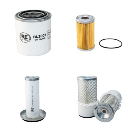 Filter Kit for John Deere 3235A Air Oil Fuel Filters with Yanmar 4TN82 Engine