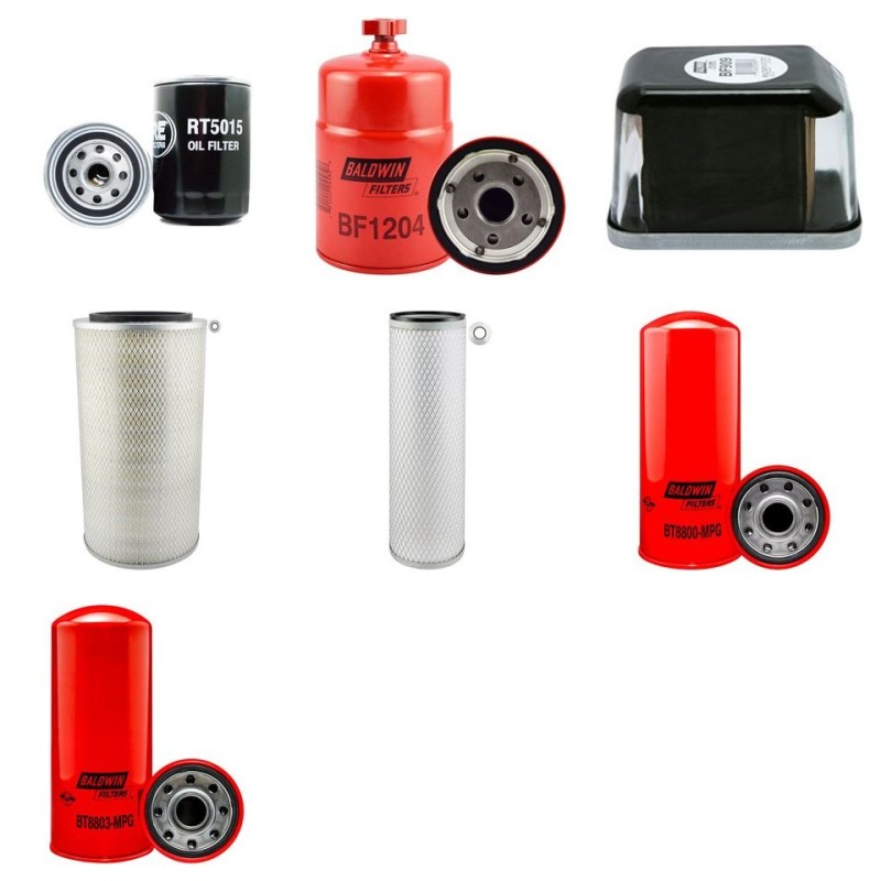 Filter Kit for John Deere 640E with John Deere 6068T Engine