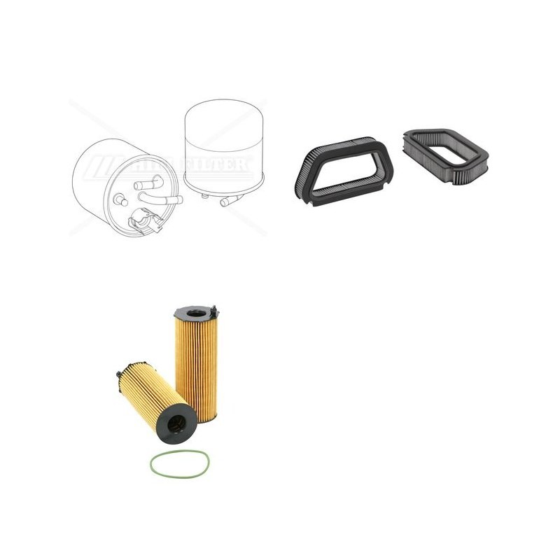 AUDI A 8 3.0 V6 TDI Filter Service Kit w/ ASB Eng.   YR  09.03-03.10 233 CH 4E