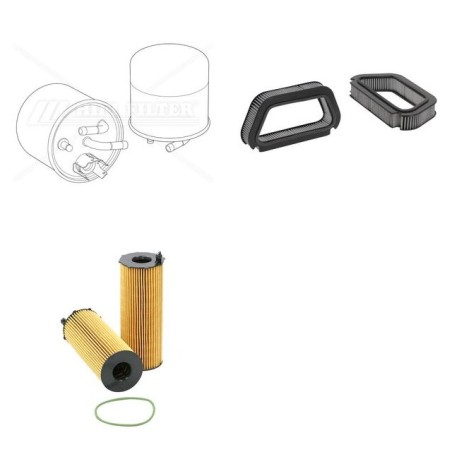 AUDI A 8 3.0 V6 TDI Filter Service Kit w/ ASB Eng.   YR  09.03-03.10 233 CH 4E