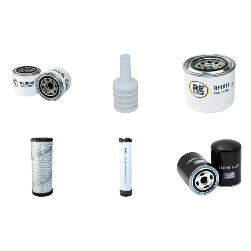 JOHN DEERE 997 Filter Service Kit w/Yanmar 3Tnv82A-Bkjmz Eng.