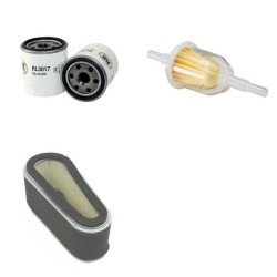 JOHN DEERE F 525 Filter Service Kit Air Oil Fuel Filters w/KAWASAKI  Eng.