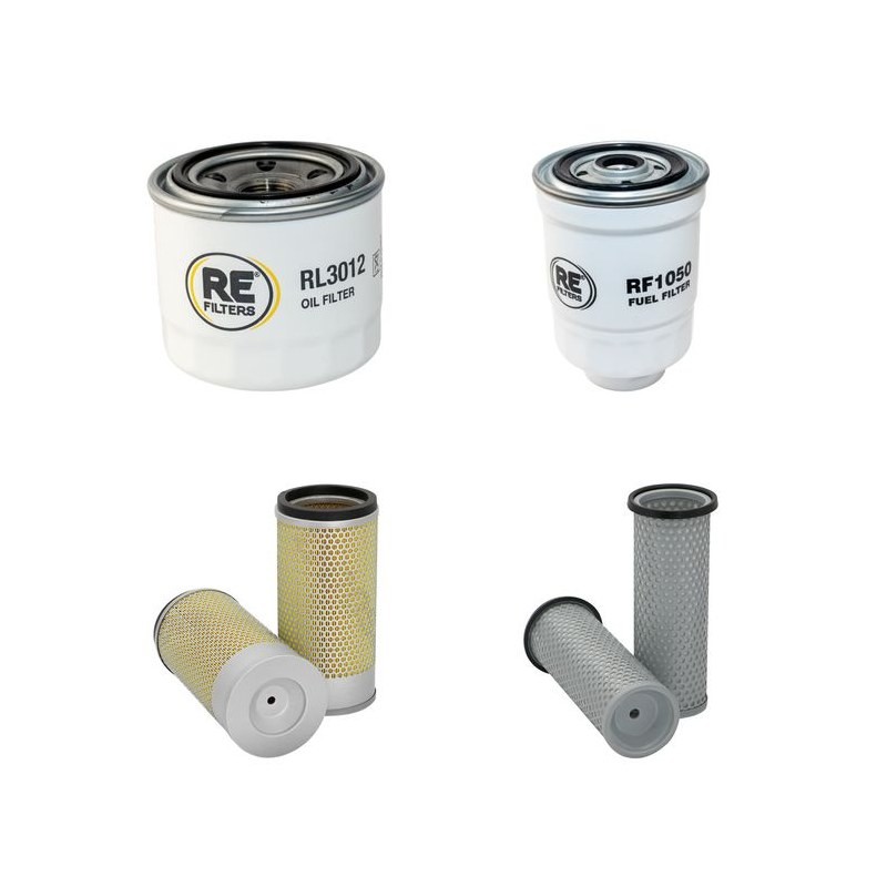 KARGO TH 30-40 K Filter Service Kit Air Oil Fuel Filters w/Yanmar 4TNE98 Eng.