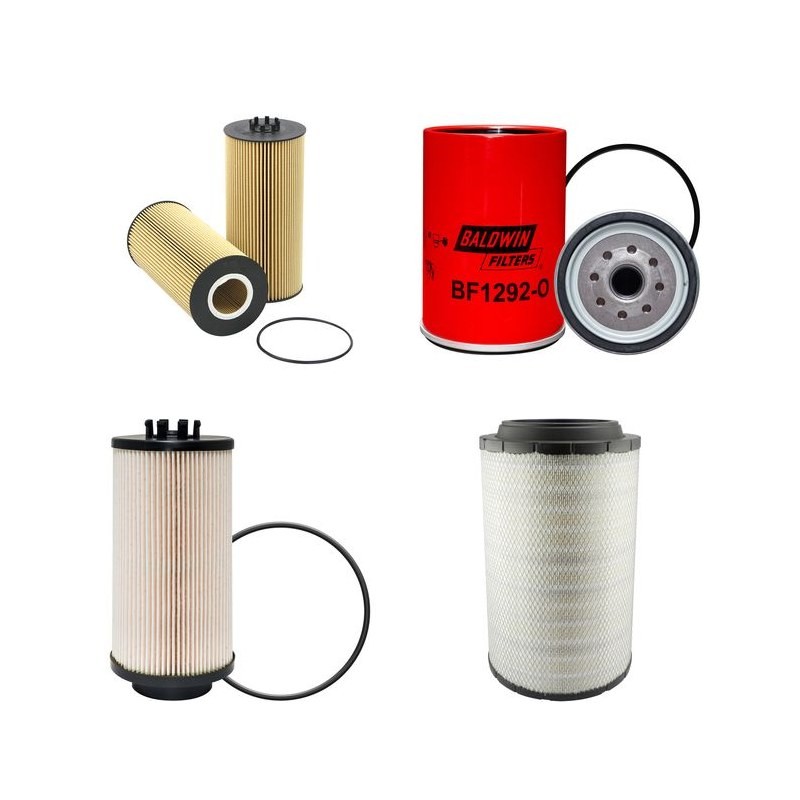 KASSBOHRER PB 600/W Filter Service Kit w/MERCEDES OM460LATIER4I Eng.   YR  2012- 455 CH
