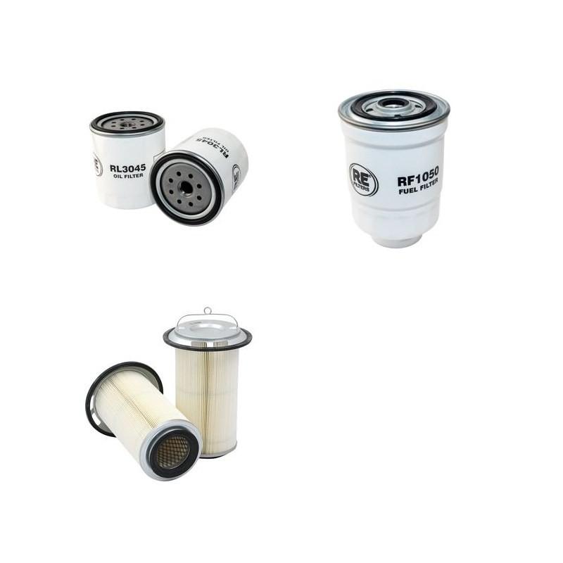 KATO 70 Filter Service Kit Air Oil Fuel Filters w/ISUZU 4JB1 Eng.