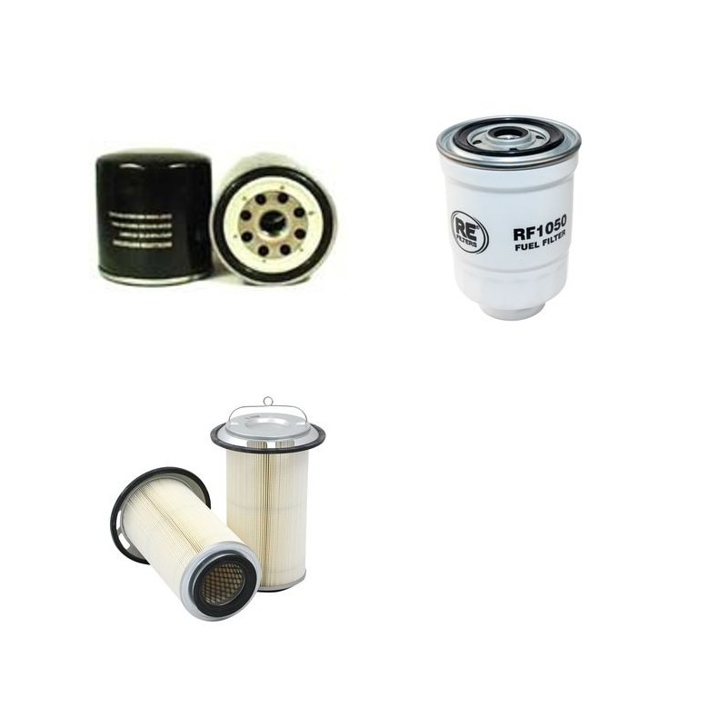 KATO 80 HD Filter Service Kit Air Oil Fuel Filters w/ISUZU C4J1PAA-02 Eng.   YR  2006-