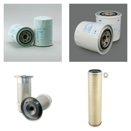 KATO HD 512 Filter Service Kit Air Oil Fuel Filters w/Mitsubishi 4D34T Eng.