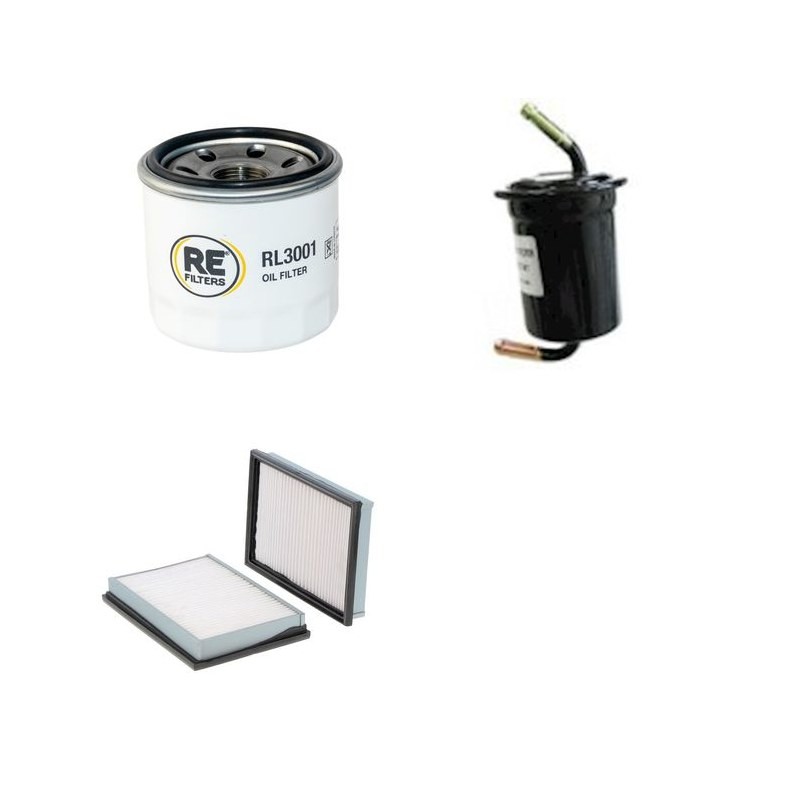 KIA 4X4 RETONA 2.0I Filter Service Kit w/ FED Eng.   YR  05.00- 128 CH CE