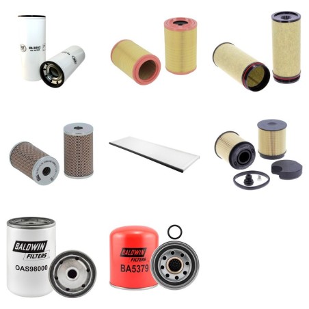 KING LONG XMQ 6120 Filter Service Kit w/CUMMINS ISLE5 Eng.   YR  2010 340CH/250KW