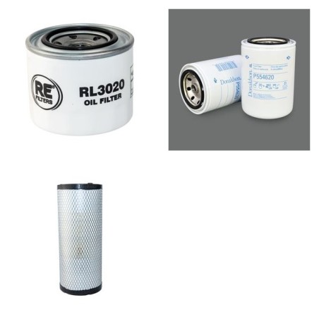 KIOTI NX 5510 C Filter Service Kit Air Oil Fuel Filters w/DAEDONG 3F1837 Eng.