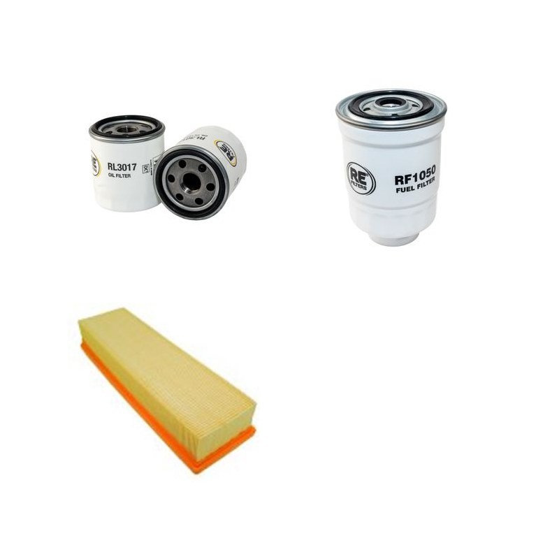 KIPOR KDE 19 EA/STA Filter Service Kit w/ KM376AG Eng.     16.7KWA
