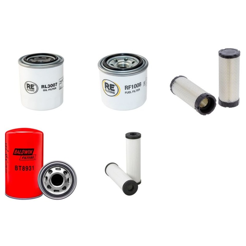 KNIKMOPS KM 130 Filter Service Kit w/Kubota V1505 Eng.
