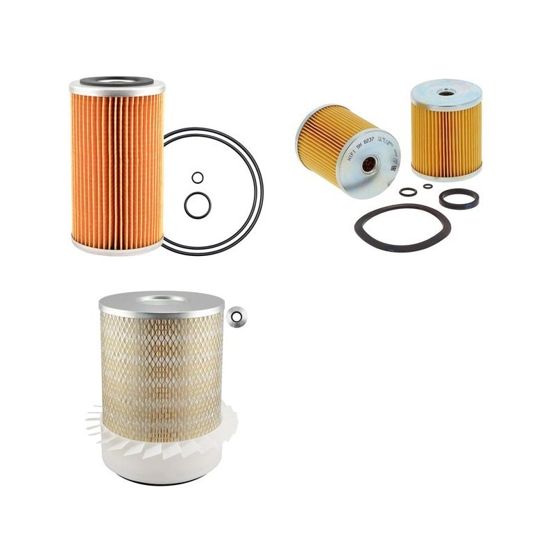 Filter kit for Kobelco K905A Air Oil Fuel Filters with Mitsubishi 4BD1T Engine