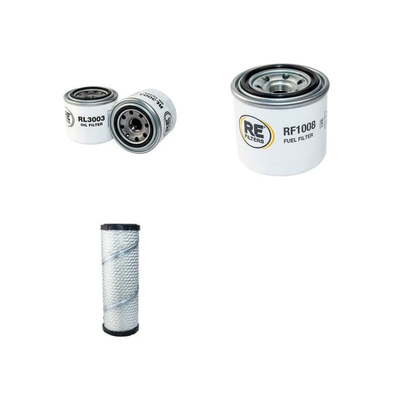 AUSA 120 AHG 4X4 Filter Service Kit Air Oil Fuel Filters w/Kubota D1105 Eng.   YR  2005-