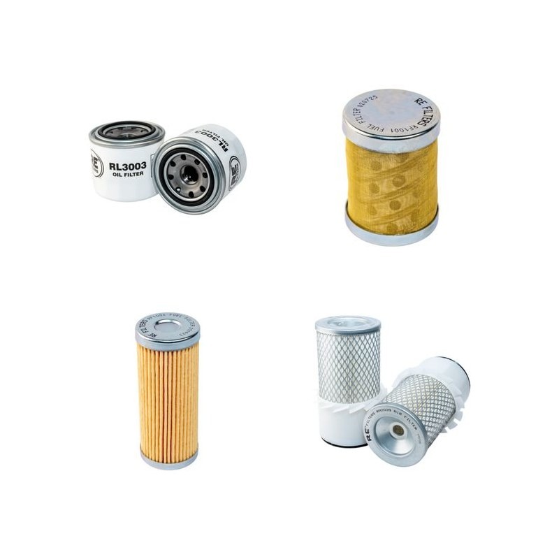 Filter kit for Kobelco SK035II Air Oil Fuel Filters
