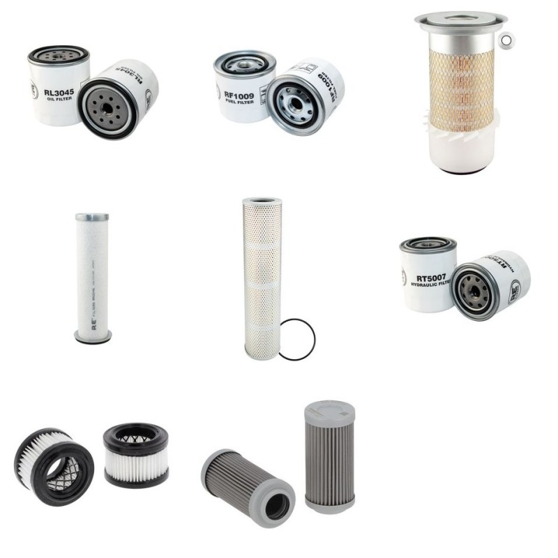 Filter kit for Kobelco SK060III with Isuzu 4Jb1 Engine