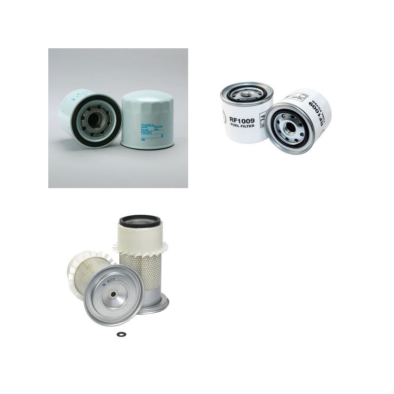 Filter kit for Kobelco SK100III with Isuzu 4BD1 Engine