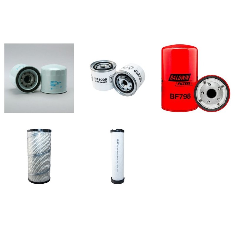 KOBELCO SK 100 V Filter Service Kit Air Oil Fuel Filters w/ISUZU 4BG1 Eng.