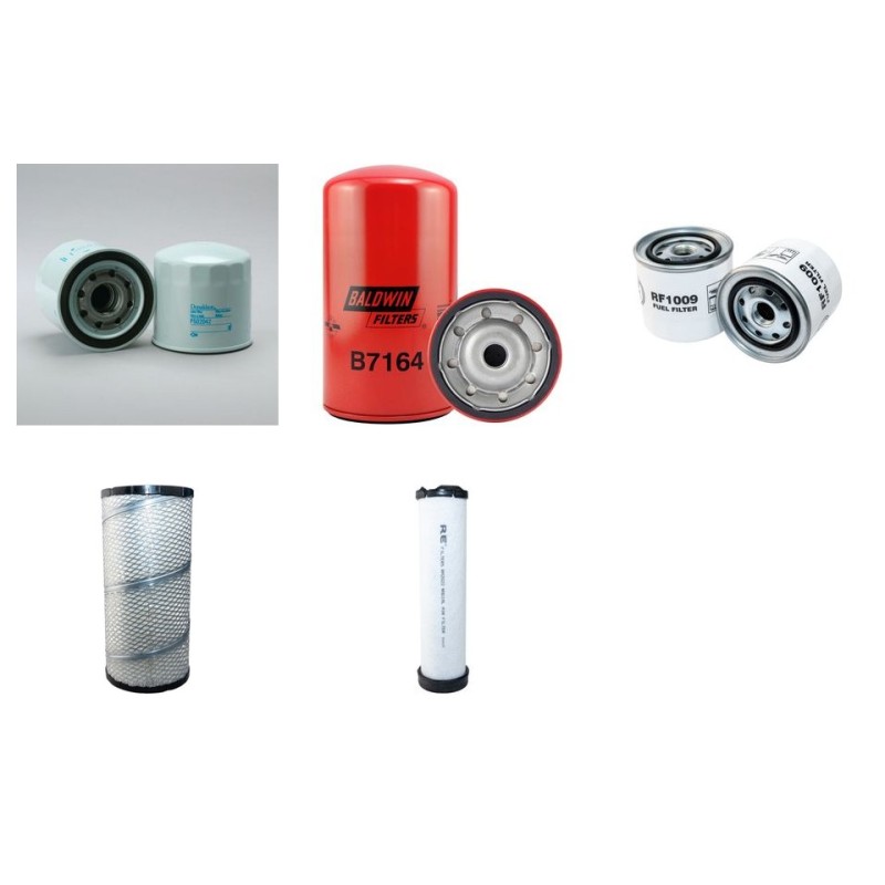 Filter kit for Kobelco SK130LCIV with Isuzu Engine