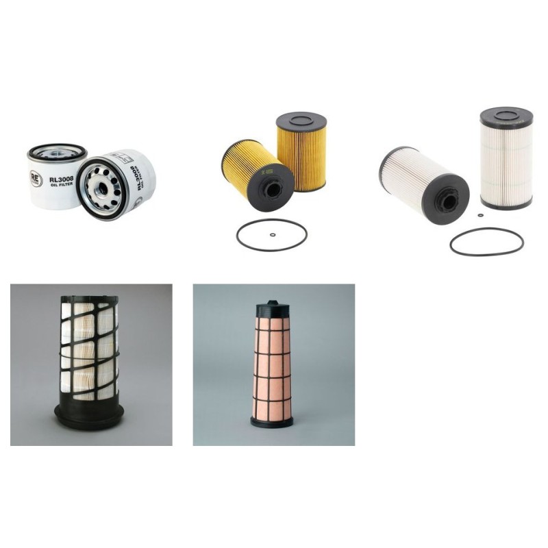 Filter kit for Kobelco SK140SR-3 Air Oil Fuel Filters with Mitsubishi D04EG-TAA Engine Serial No YH07.09001- Year 06.12-