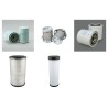 Filter kit for Kobelco SK170LC Air Oil Fuel Filters with Mitsubishi 4D34-TLU2A Engine Year 2003-