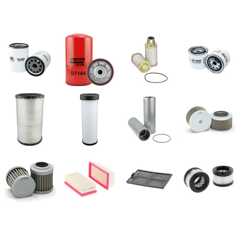 Filter kit for Kobelco SK200SR with Isuzu 4Bg1Txbfa Engine