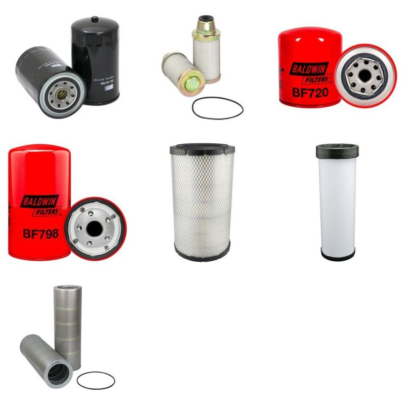 Filter kit for Kobelco SK200V with Mitsubishi 6D34/DB31T Engine